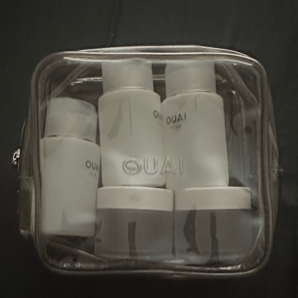 OUAI Hair Care Set in Transparent Pouch